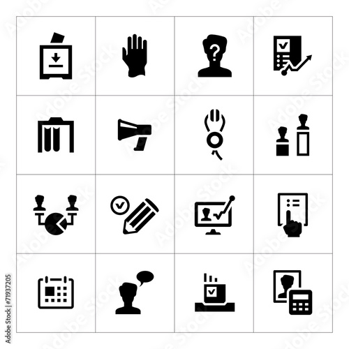 Set icons of elections