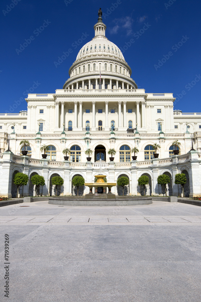 United States Capitol Government building in Washington.