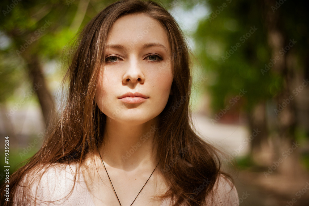 Portrait of a beautiful woman outdoors Portrait of a beautiful woman outdoors