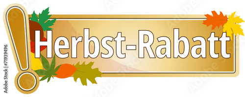Herbstrabatt