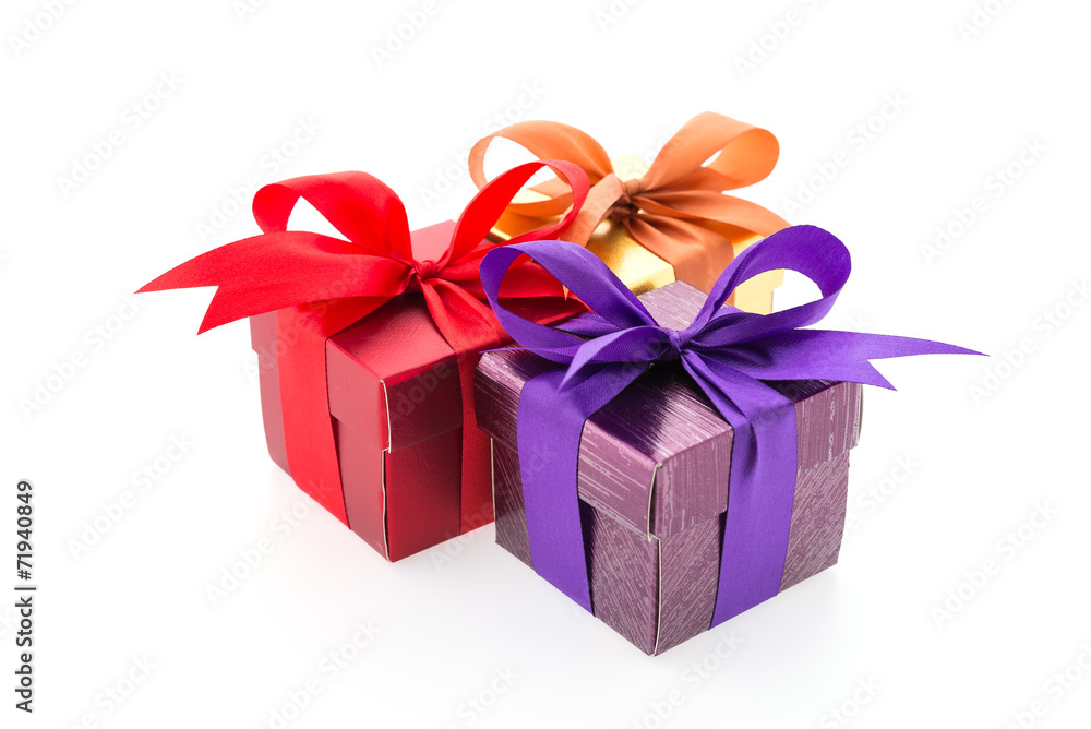 Gift box isolated on white background