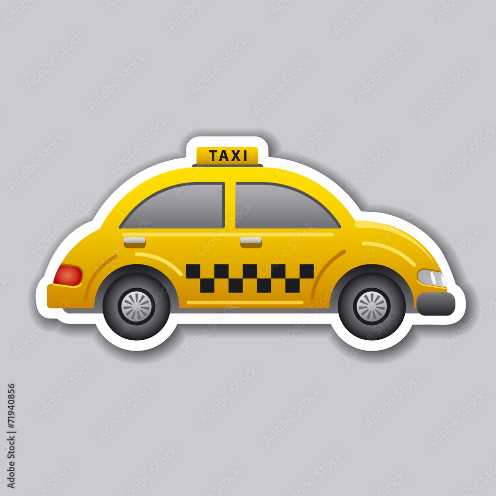 taxi sticker taxi sticker