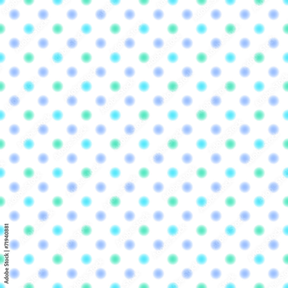 Vector Background # Polka Dot Pattern, Waterclor blue