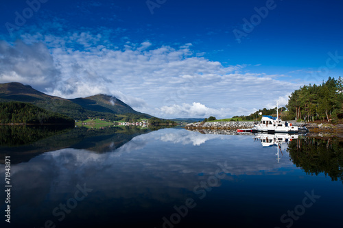 Norway - Fjord reflection © berzina