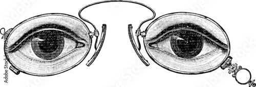 Vintage graphic eyeglasses