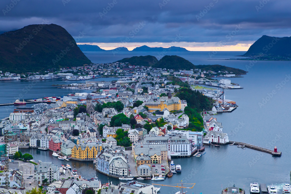 Norway - View of the city of Alesund