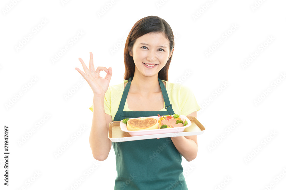 笑顔の女性 笑顔の女性