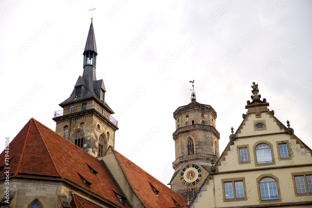 Fototapeta premium Stiftskirche in Stuttgart