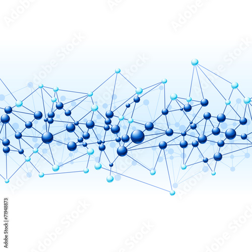 Background with molecule structure