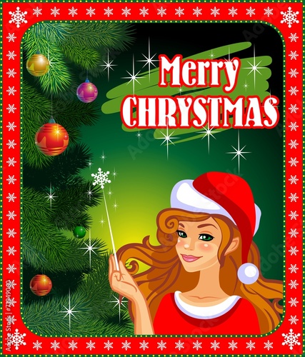Christmas Santa beauty banner