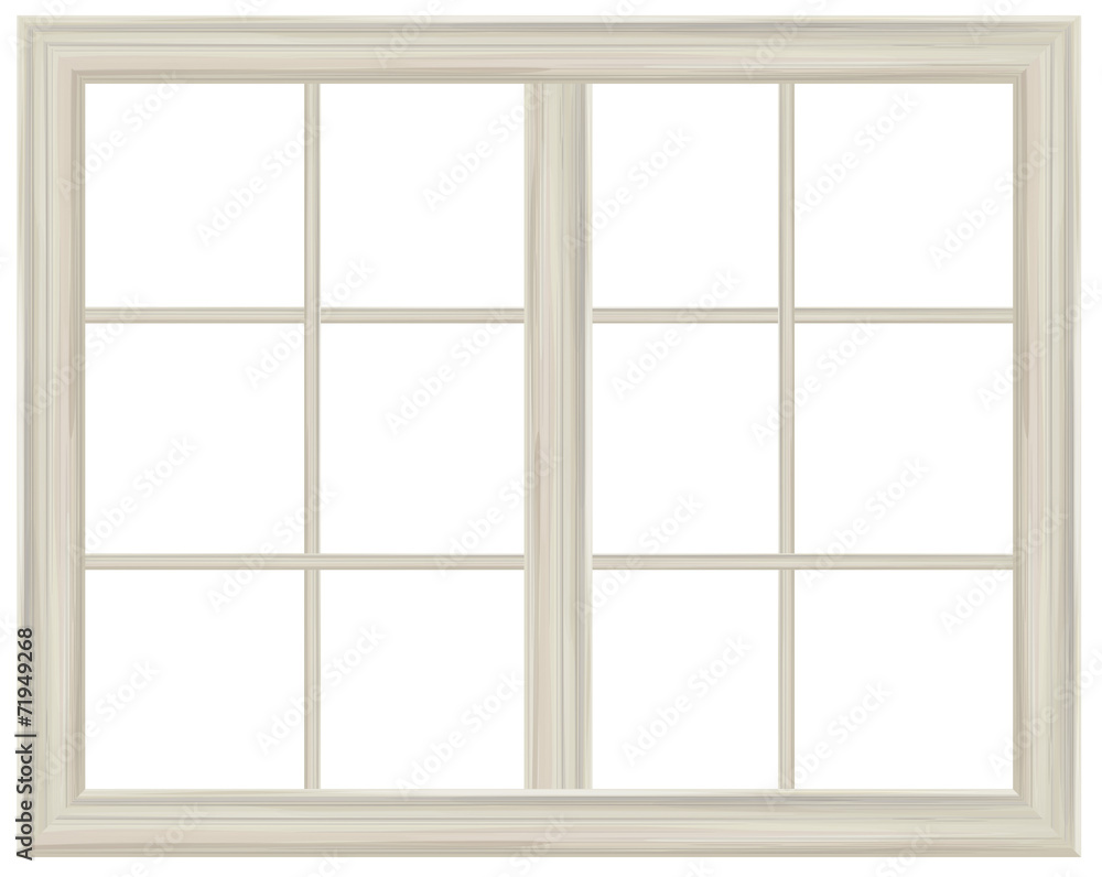 Vector window frame isolated. Vector window frame isolated.