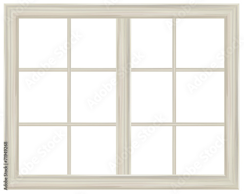 Vector window frame isolated.