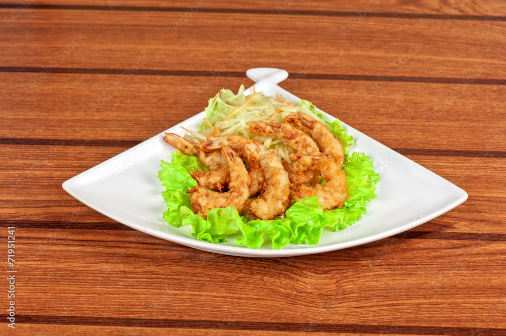 Fried shrimps Fried shrimps