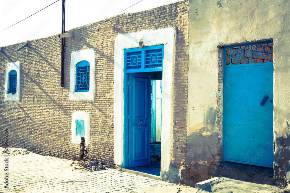 Typical street of Gafsa, Tunisia