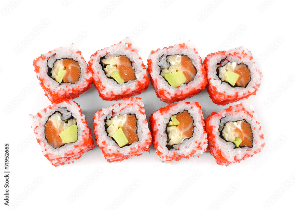 Sushi on a light background Sushi on a light background