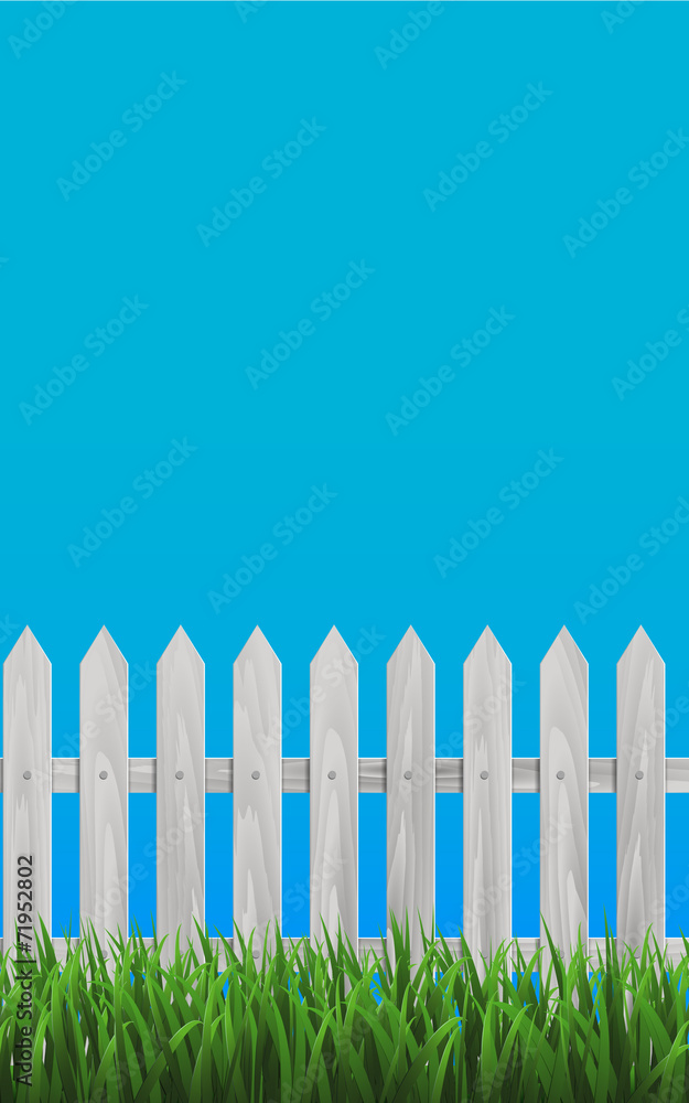White Wooden Plate Fence White Wooden Plate Fence
