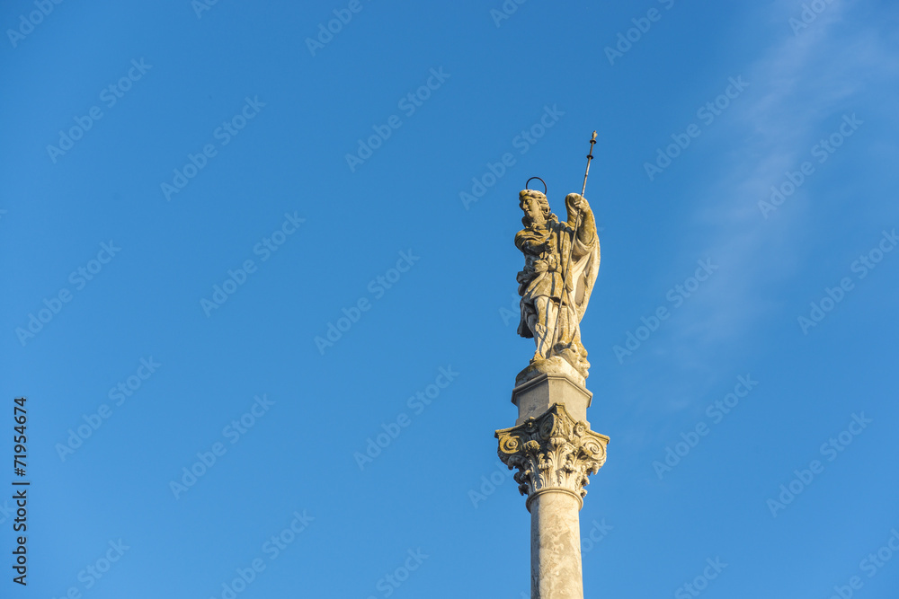 Fototapeta premium Saint Raphael Triumph statue in Cordoba, Spain.
