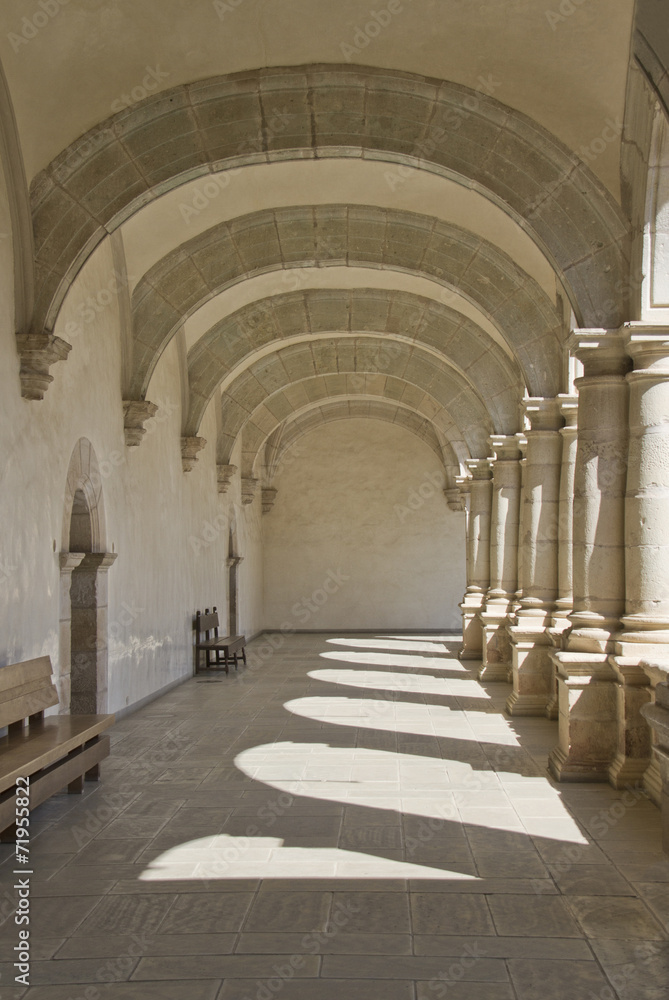 passage with arches and columns