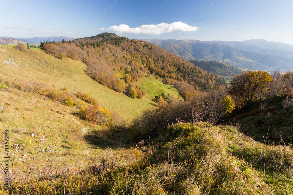 Sommets des Vosges en automne