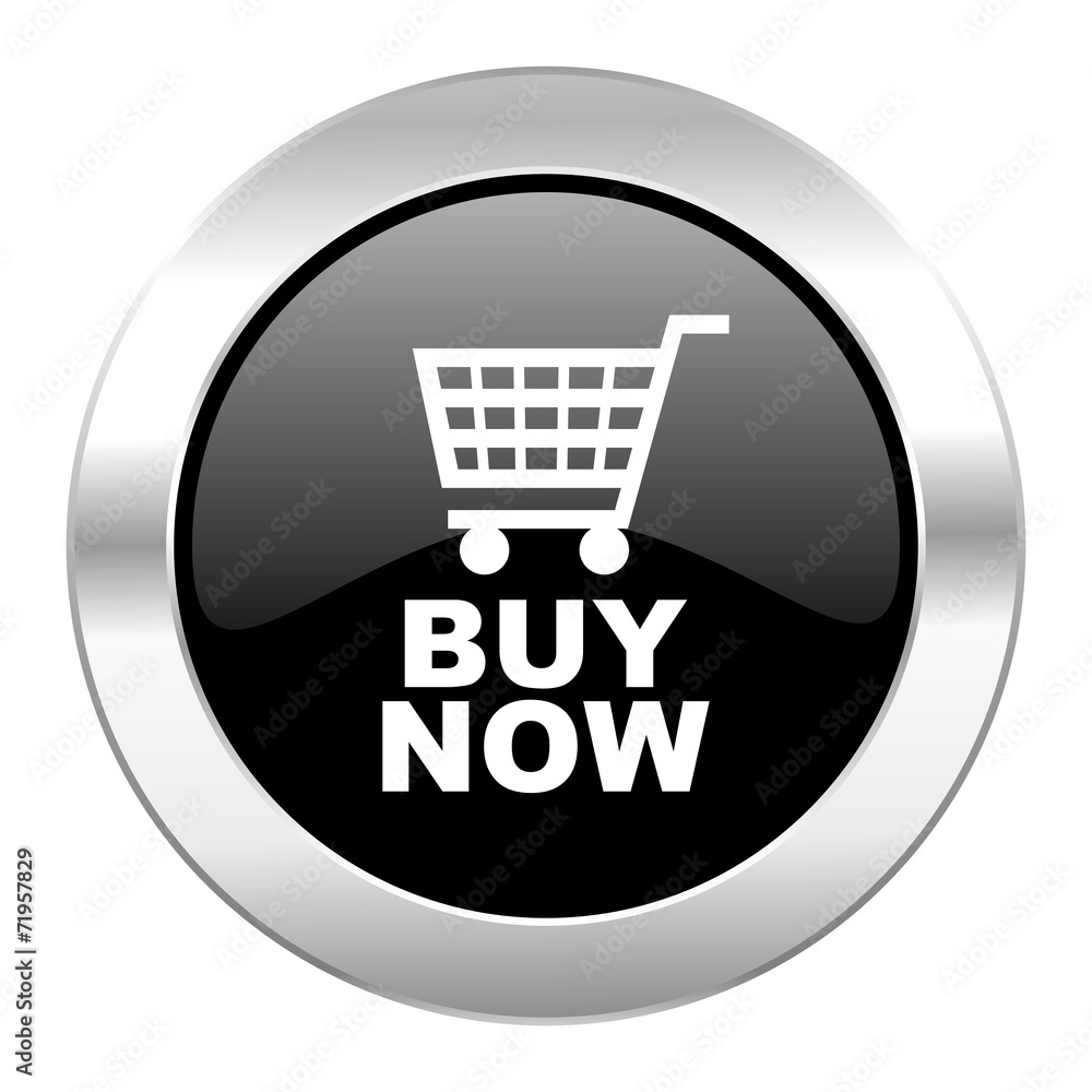 buy now black circle glossy chrome icon isolated buy now black circle glossy chrome icon isolated