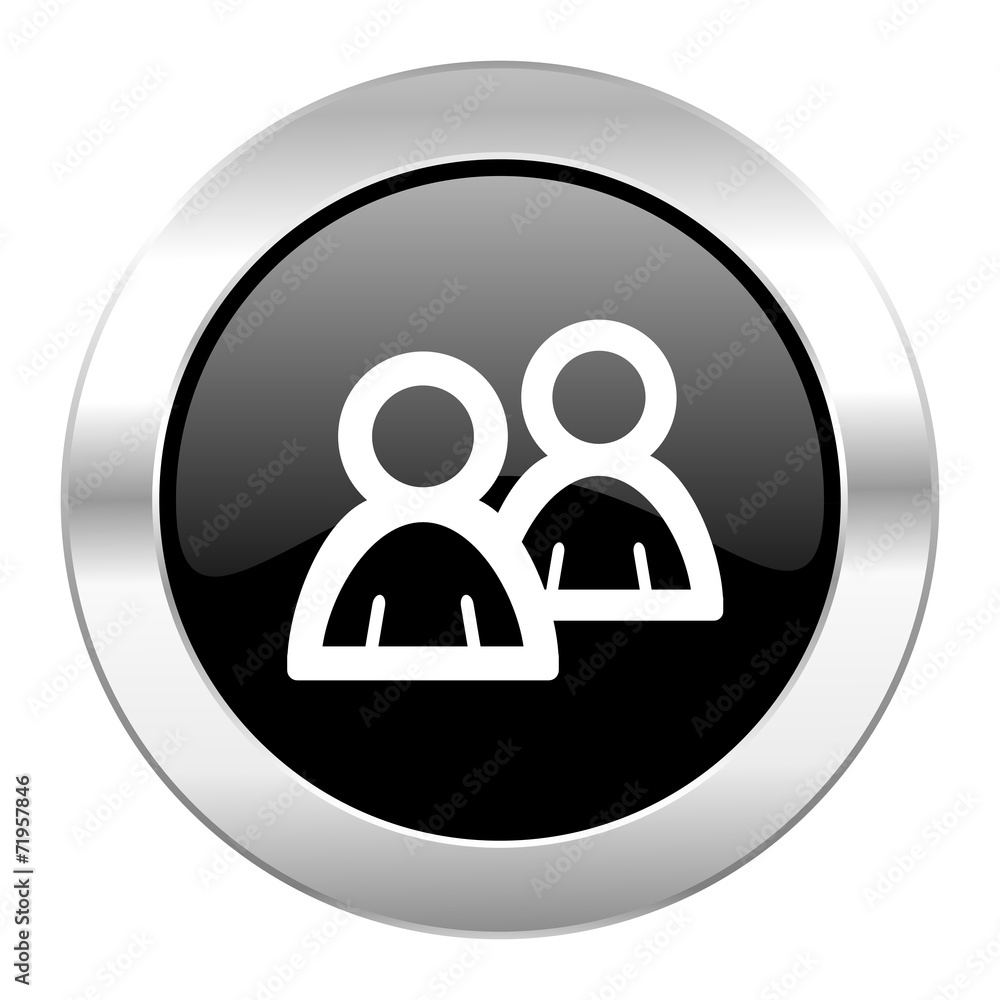 forum black circle glossy chrome icon isolated forum black circle glossy chrome icon isolated