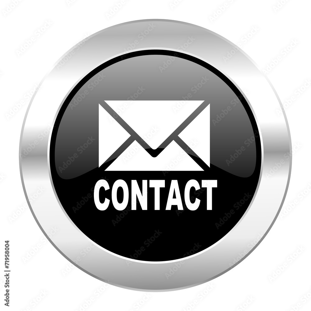 email black circle glossy chrome icon isolated email black circle glossy chrome icon isolated
