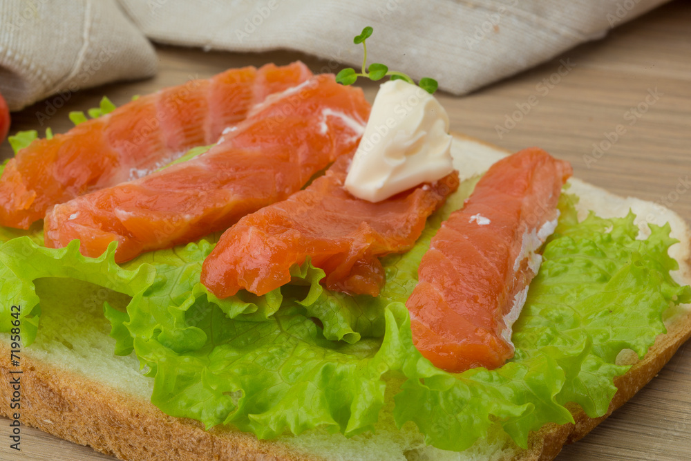 Salmon sandwich Salmon sandwich