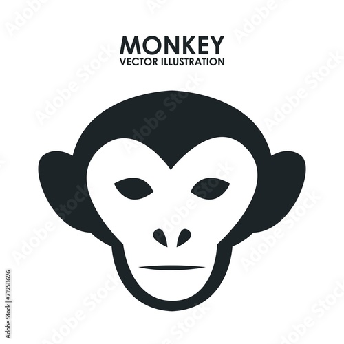 Fototapeta Naklejka Na Ścianę i Meble -  monkey design