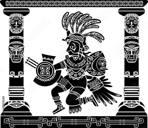 Aztec god Quetzalcoatl Native American