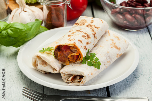 Mexican burritos