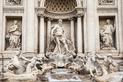 Rome, Italy. The fountain of Trevi - one of symbols of Rome