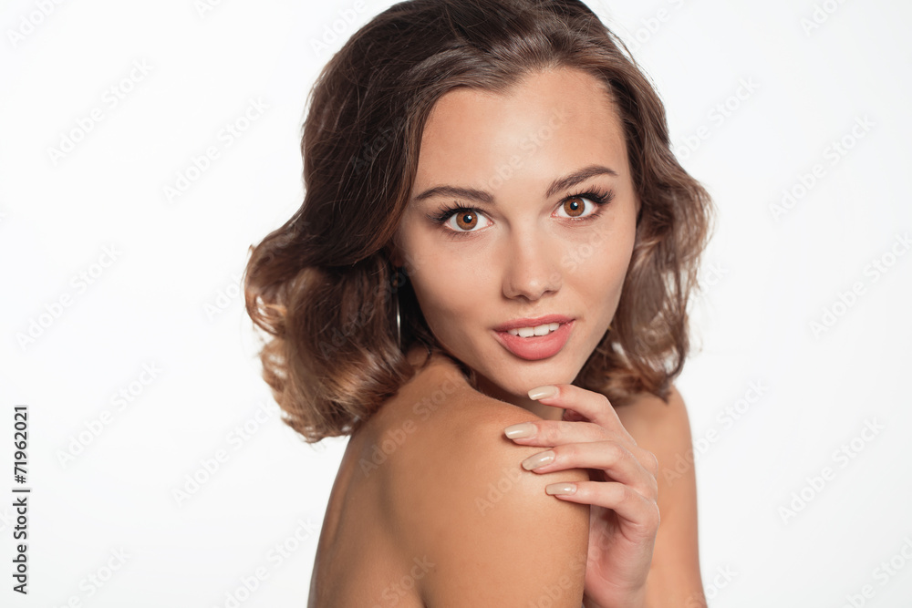 Beautiful model portrait in studio Beautiful model portrait in studio