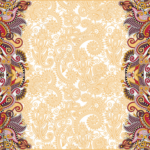 unusual floral ornamental template with place for your text