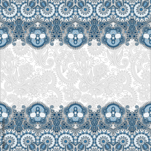 ethnic stripe ornament on floral background