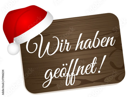 Wir haben geöffnet