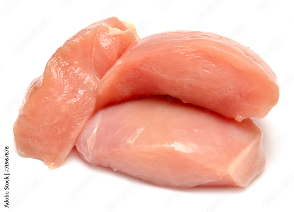 Raw chicken fillets Raw chicken fillets