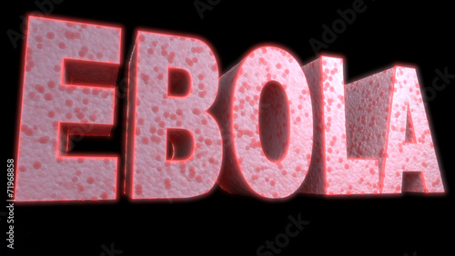 Bild auf Leinwand ebola