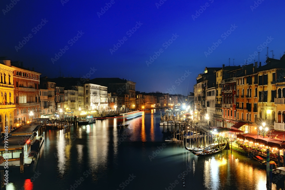 Venezia at night, Venice, Italy