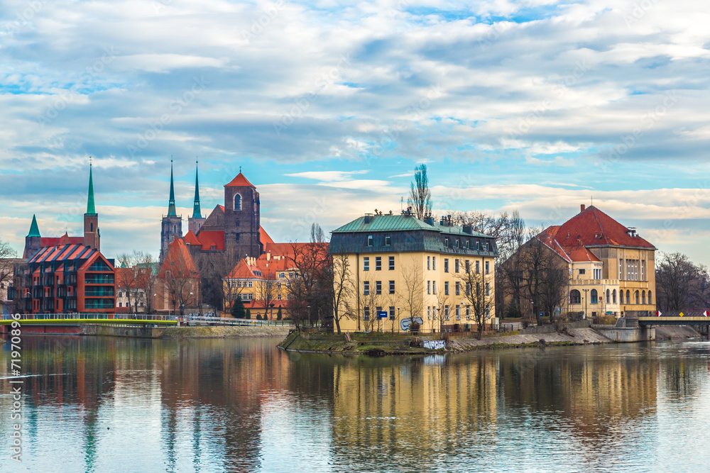 Wroclaw old city panorama