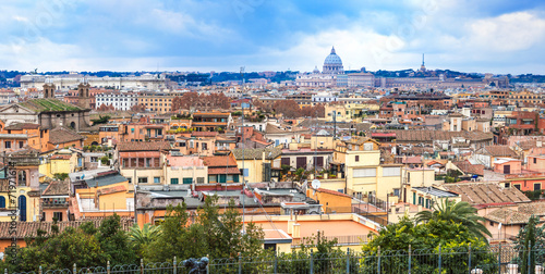 Fototapeta Naklejka Na Ścianę i Meble -  Italy. Rome. Rome skyline. Panorama