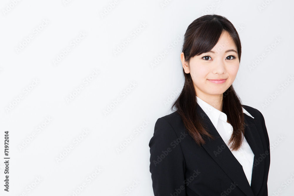 asian businesswoman on white background asian businesswoman on white background