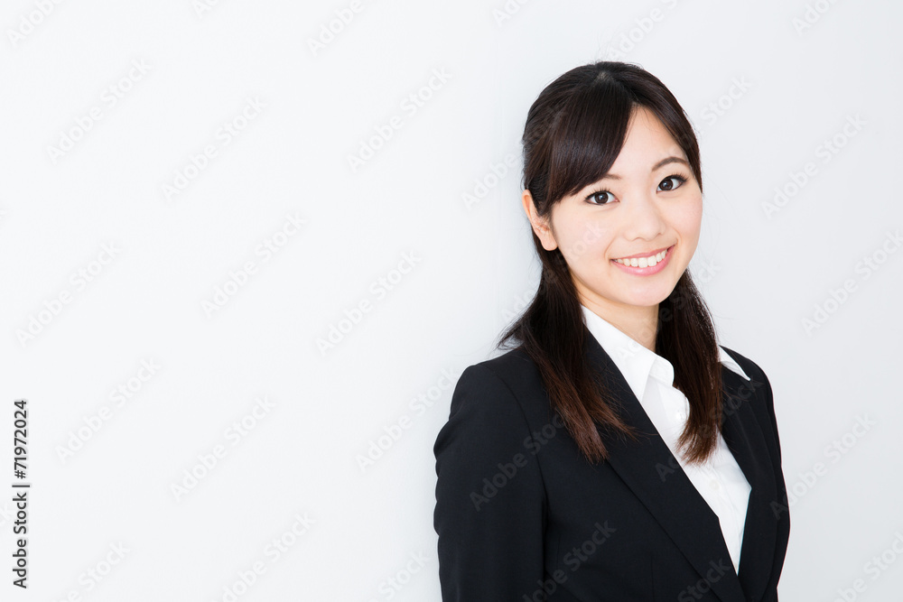 asian businesswoman on white background asian businesswoman on white background