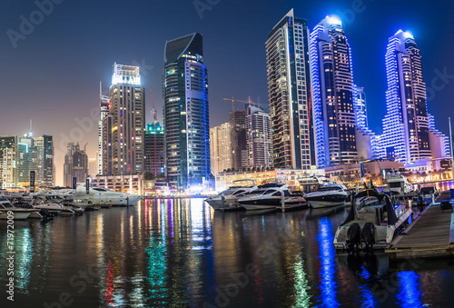 Dubai Marina cityscape, UAE © Sergii Figurnyi
