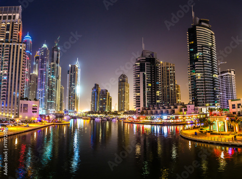 Dubai Marina cityscape  UAE