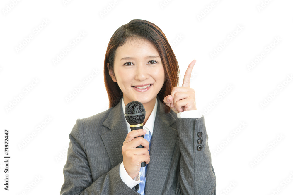 笑顔のOL 笑顔のOL