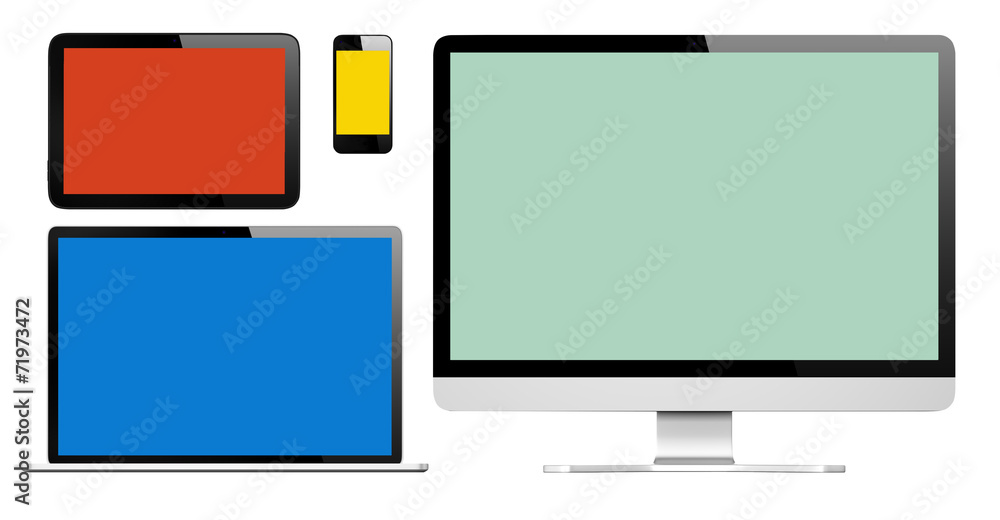 3D Collection of Digital Devices 3D Collection of Digital Devices