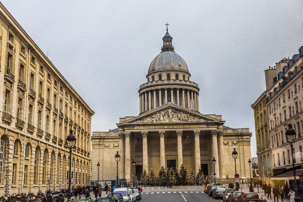 View of Pantheon from place du Pantheon