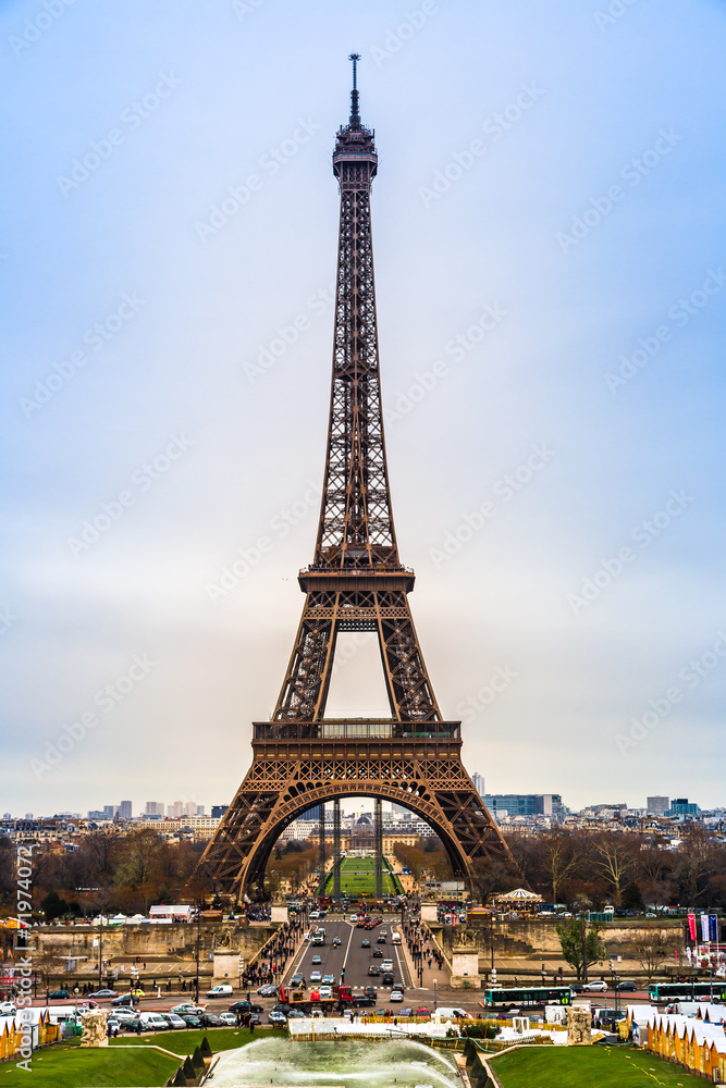 Naklejka premium Eiffel Tower in Paris France