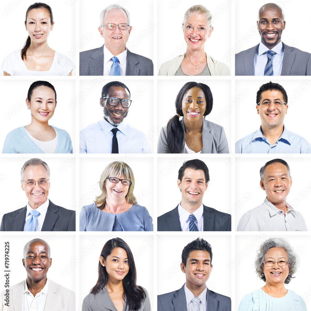 Group of Multiethnic Diverse Business People Group of Multiethnic Diverse Business People