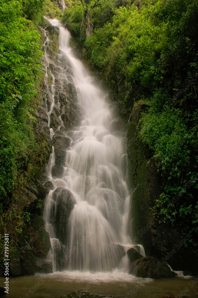 Obraz premium Simangande falls on Samosir island, Sumatra, Indonesia